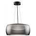 Lampadario A Sospensione Moderno Solen Metallo Nero Vetro 1 Luce Led 13w - Foto miniatura 4