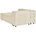 3 Posti Aprica Lino Sintetico Beige Con Ottomana Lato Destro - Foto miniatura 12