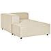 3 Posti Aprica Lino Sintetico Beige Con Ottomana Lato Destro - Foto miniatura 14