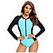 Costume Da Bagno Per Donna Pethuel Costume Intero Yy-0512-174 Blu - Foto miniatura 2