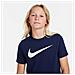 T-Shirt Youth Swoosh Cw6941-451 Bambino Taglia Xl Colore Blu - Foto miniatura 3
