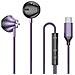 Auricolari Usb-c Semi In-ear Con Telecomando Modello Jupiter, Viola - Foto miniatura 1