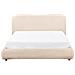 Letto Contenitore Bouclé Blagnac 160 X 200 Cm Beige Chiaro - Foto miniatura 7