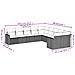 Set Divani Da Giardino 10pz Con Cuscini In Polyrattan Marrone - Foto miniatura 3
