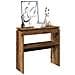 Tavolino Consolle Legno Antico 80x30x80 Cm In Truciolato - Foto miniatura 5