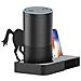 Supporto In Metallo Per Amazon Echo Dot (gen 2) E Cellulari 19x10x14 Cm. Colore Nero - Foto miniatura 3