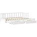 Letto Estraibile con Cassetti senza Materasso Bianco 90x200 cm - Foto miniatura 6