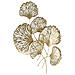 Decorazione In Metallo 3d Foglia 28 - Oro - Metallo - 75x5,5x101 Cm - Foto miniatura 3