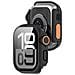 Custodia Protettiva Per Apple Watch - Pc Rigido E Vetro Temperato Black 42 Mm - Foto miniatura 2