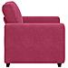 Divano Sedia Rosso Vino 60 cm Velluto - Foto miniatura 5
