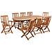 Set Da Pranzo Da Giardino 8 Posti Maui Premium Legno D \'acacia Grigio Melange - Foto miniatura 6