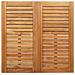 Set da Pranzo da Giardino  in Legno Massello di Teak in 5 Pezzi, Tavolo da Pranzo All'aperto  90x90x74.5 cm in Legno Massello di Teak - Foto miniatura 8