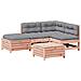 Set Divani Giardino 5 pz con Cuscini Legno Massello di Douglas - Foto miniatura 1