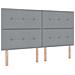 Letto con Rete a Molle e Materasso Grigio Chiaro Super King in Tessuto - Foto miniatura 3