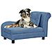 Divano per Cani con Cuscino Blu 83x44x44 cm in Peluche - Foto miniatura 2