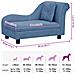 Divano per Cani con Cuscino Blu 83x44x44 cm in Peluche - Foto miniatura 9