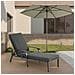 Mobili Da Salotto Con Chaise Longue, Con Cuscino In Cotone Impermeabile Grigio, Alluminio Resistente Alla Ruggine Reclinabile Regolabile (1 Pz) - Foto miniatura 1
