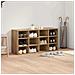 Mobile per scarpe rovere artigianale 103x30x51 cm - Foto miniatura 4