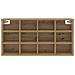 Mobile per scarpe rovere artigianale 103x30x51 cm - Foto miniatura 5