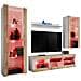 Komodee, Set Di Mobili Porta TV Tivoli Medio RTV, White /Wotan, LED RGB, Larghezza 245 cm x Altezza 159 cm x Profondità 35 cm, Per soggiorno, Camera da letto - Foto miniatura 1