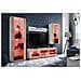 Komodee, Set Di Mobili Porta TV Tivoli Medio RTV, White /Wotan, LED RGB, Larghezza 245 cm x Altezza 159 cm x Profondità 35 cm, Per soggiorno, Camera da letto - Foto miniatura 2