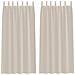 Tende con tende 2 pcs Sabbia 140x175cm Poliestere - Foto miniatura 1