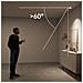 Set Di 2 Faretti Led Da Incasso 10w, Design Curvo Senza Cornice, Foro 75mm, 4000k - Foto miniatura 3
