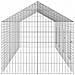 Gabbia per Conigli Argento 400 x 78 x 78 cm Acciaio zincato - Foto miniatura 7