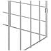 Gabbia per Conigli Argento 400 x 78 x 78 cm Acciaio zincato - Foto miniatura 9
