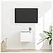Mobile TV da parete Bianco Lucido 60 x 31 x 29.5 cm - Foto miniatura 2