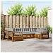 Set divani con cuscino 6 pcs Grigio Naturale e Chiaro - Foto miniatura 2
