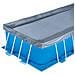 Piscina Rettangolare Con Pompa Filtro, Scala Sicurezza, Telo Copertura, Telo Protezione 4.88Mx2.44Mx1.07M - Foto miniatura 2
