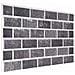 Pannelli da parete 10 pcs Nero e Grigio 100 x 50 cm Schiuma EPS - Foto miniatura 1