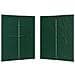 Parete per tenda da festa 2 pcs Verde 200 x 195 cm PE e Acciaio - Foto miniatura 1