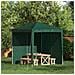 Parete per tenda da festa 2 pcs Verde 200 x 195 cm PE e Acciaio - Foto miniatura 2