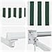 Tenda retrattile manuale con LED Verde e Bianco 5 x 3 m - Foto miniatura 9