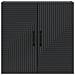 Mobiletto a muro Nero 59 x 31 x 60 cm Legno ingegnerizzato - Foto miniatura 3