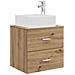 Mobile Lavabo da Parete Rovere Artigianale 53 x 34,5 x 63 cm - Foto miniatura 1