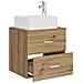 Mobile Lavabo da Parete Rovere Artigianale 53 x 34,5 x 63 cm - Foto miniatura 2