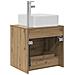 Mobile Lavabo da Parete Rovere Artigianale 53 x 34,5 x 63 cm - Foto miniatura 4