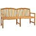 Panchina in legno intagliata a mano Naturale 180,5 x 60 x 96 cm - Foto miniatura 1