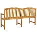 Panchina in legno intagliata a mano Naturale 180,5 x 60 x 96 cm - Foto miniatura 5