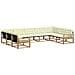 Set di divani da esterno con cuscino 9 pcs Bianco e Crema - Foto miniatura 1