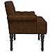 Loveseat con bottoni imbottiti Marrone 120 x 65 x 78 cm - Foto miniatura 4
