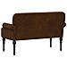 Loveseat con bottoni imbottiti Marrone 120 x 65 x 78 cm - Foto miniatura 5