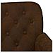 Loveseat con bottoni imbottiti Marrone 120 x 65 x 78 cm - Foto miniatura 7