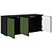 Mobile TV da Parete GELEEN 102 x 33 x 40 cm Rovere Nero - Foto miniatura 2