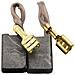 Spazzole di carbone per AEG WS24-230E GVX - 8 x 14 x 20 mm - coppia - Foto miniatura 1