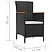 13 pz Set Mobili da Esterno Polirattan Piano Tavolo in Acacia - Foto miniatura 9