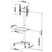 ICA-TR21 - Supporto a Pavimento con Mensola Trolley TV LCD / LED / Plasma 23''-55'' - Foto miniatura 3